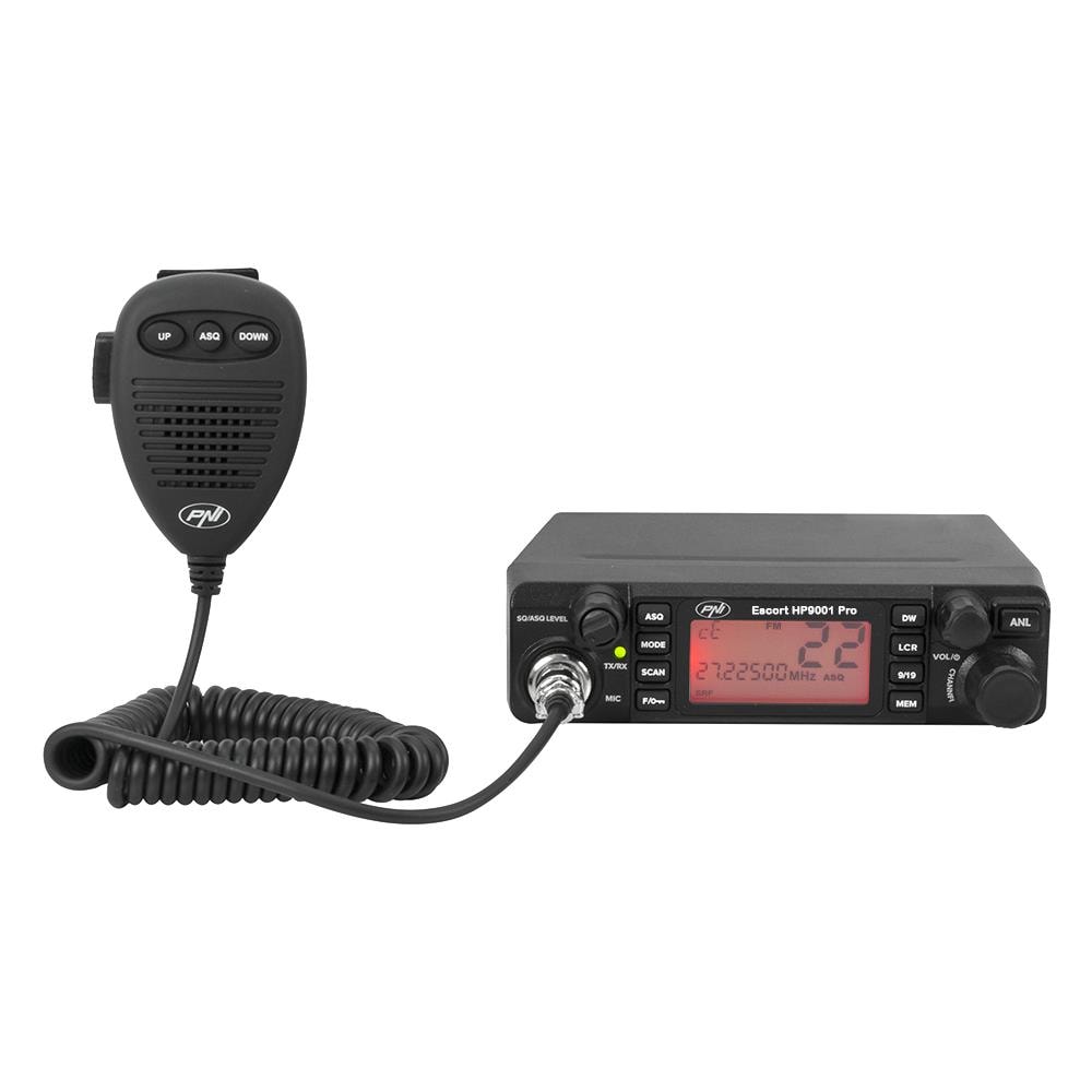 Cb Escort Kit Stazione Radio 12/24 Hp 9001 Pro Asq 12 + Antenna Cb Extra 45 Con Magnete - Foto 2