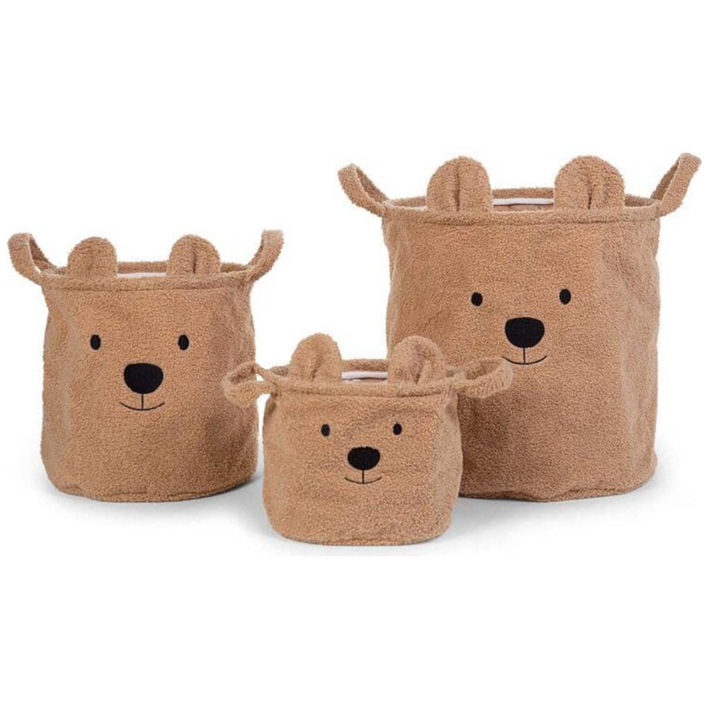 Cestino Portaoggetti Teddy 40x40x40 cm Beige - Foto 2
