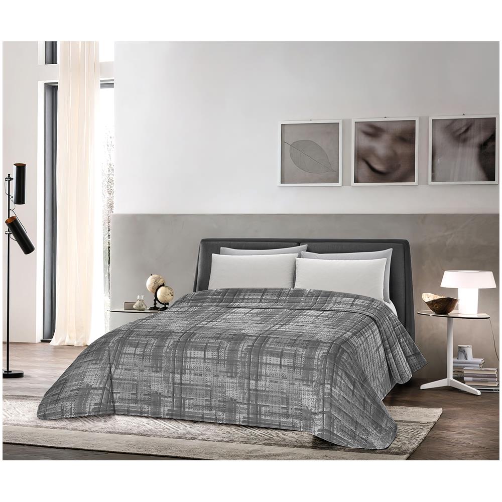 Trapuntino Mezza Stagione, Autunno - Primavera Matrimoniale 250x260 Cm Gaia Grigio - Foto 1