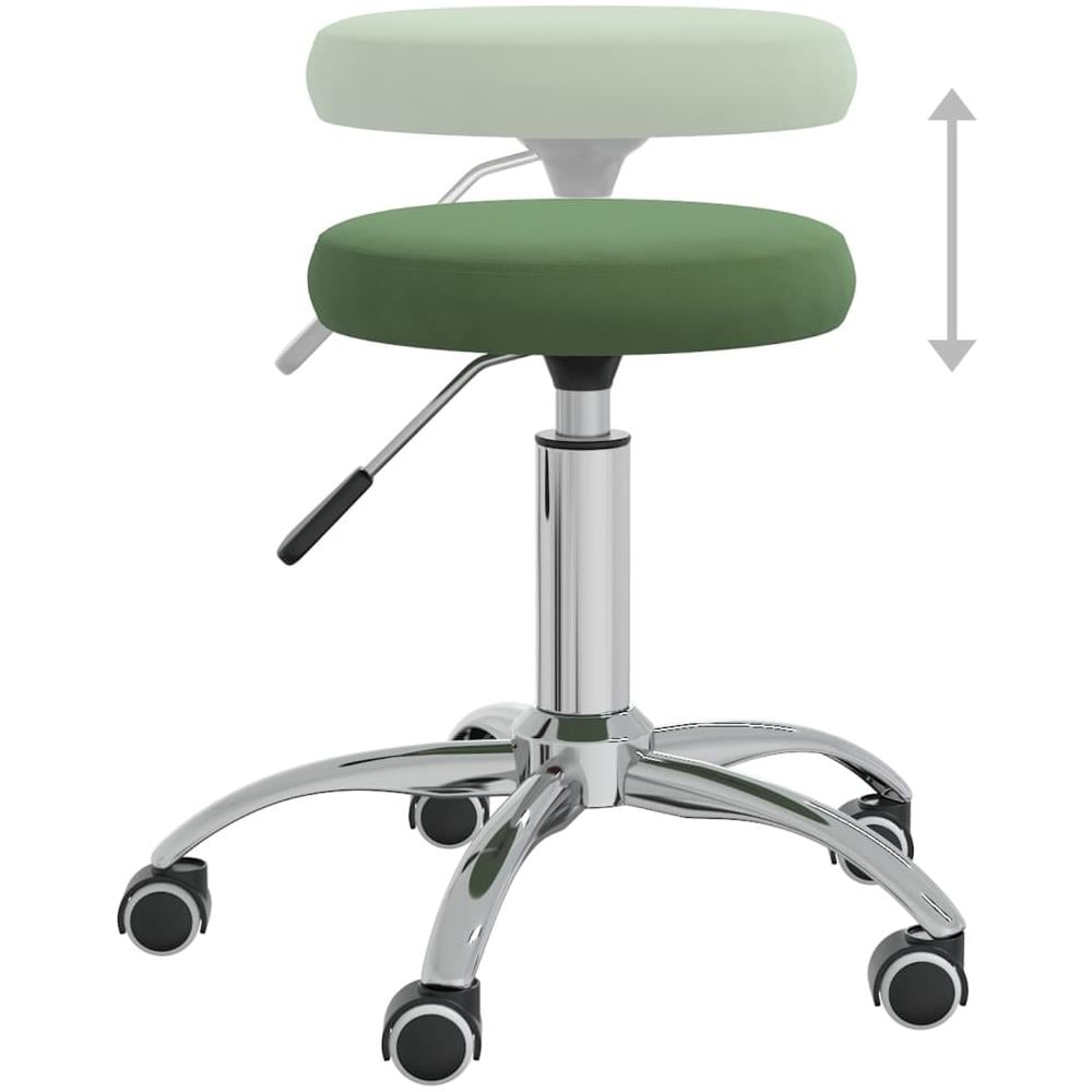 Sedia Da Pranzo Verde Scuro In Velluto - Foto 3