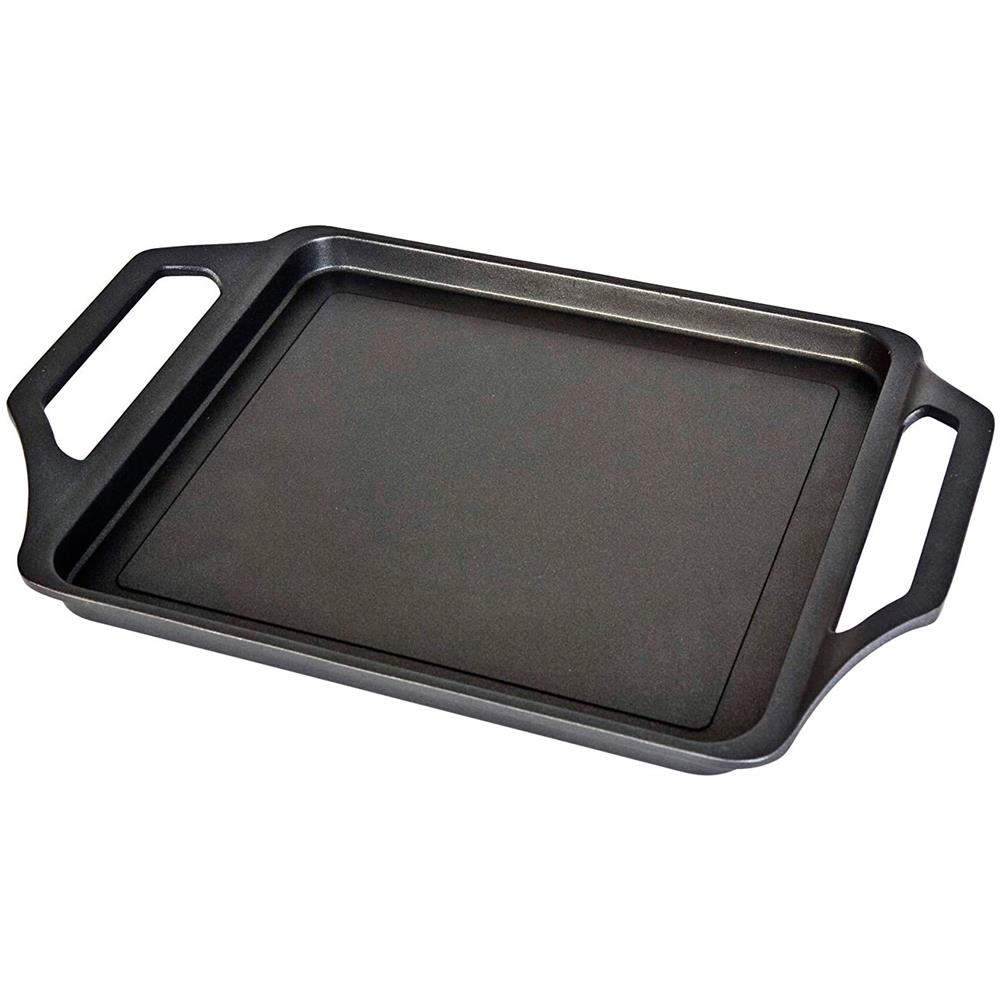Bistecchiera con Dimensioni 37x25 cm Antiaderente Senza PFOA Colore Nero - Foto 2
