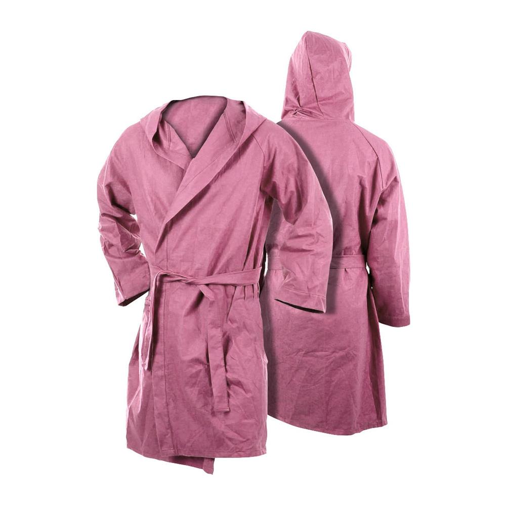 Accappatoio Con Cappuccio In Microfibra Bambino In Tinta Unita Vari Colori 8-10 Rosa - Foto 1
