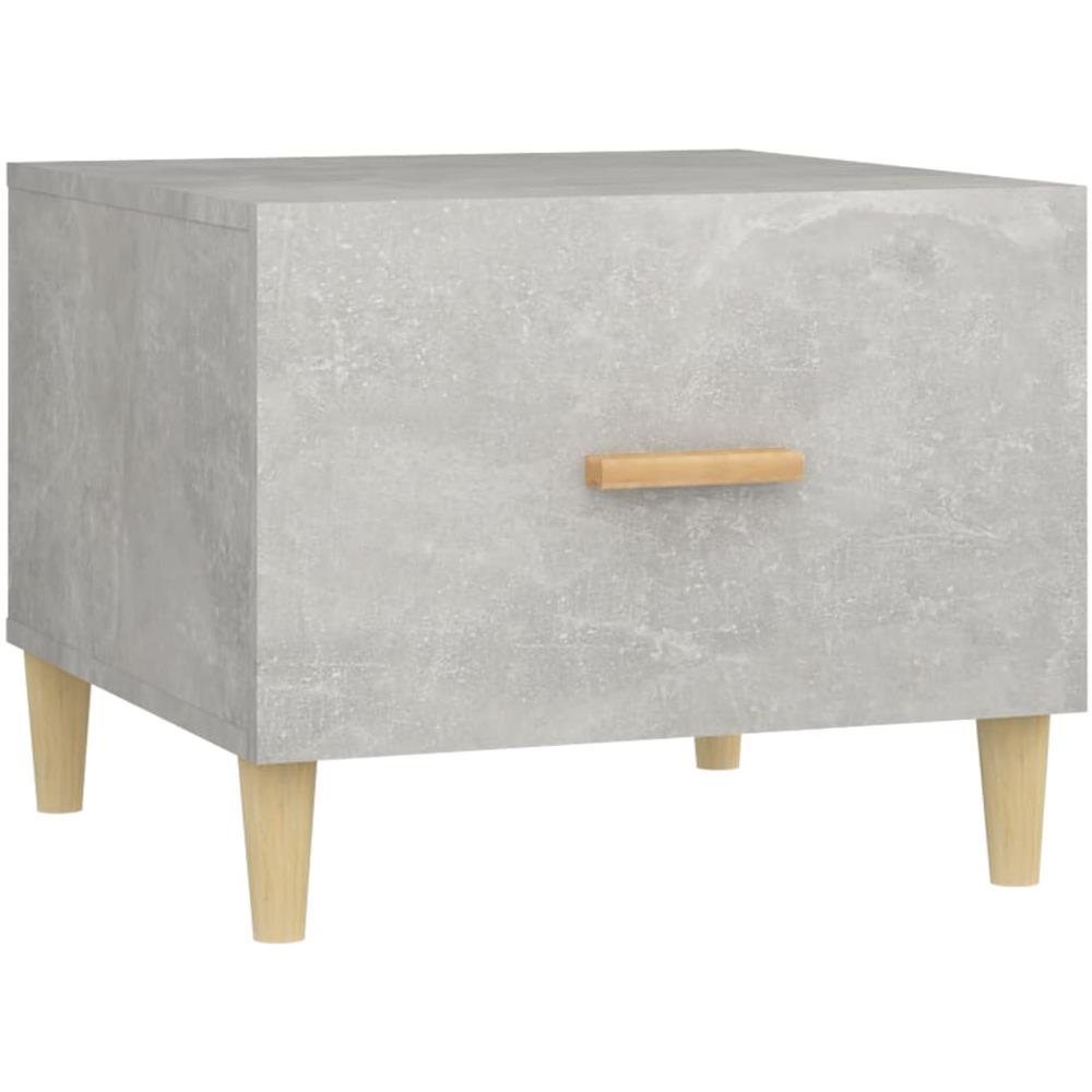 Tavolino Salotto Grigio Cemento 50x50x40 Cm Legno Multistrato - Foto 2