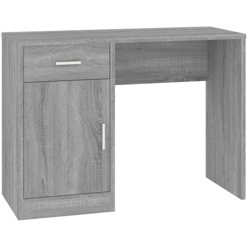 Scrivania Cassetto grigio sonoma 100x40x73cm Legno Multistrato - Foto 2