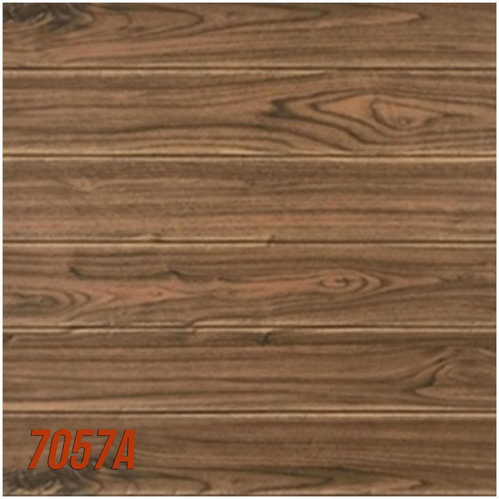 Pannelli 3d Autoadesivi In Pe 70x70cm Mattoni O Legno Resistenti, Isolanti, Idrorepellenti, Economici Legno Scuro 7057a - Foto 1