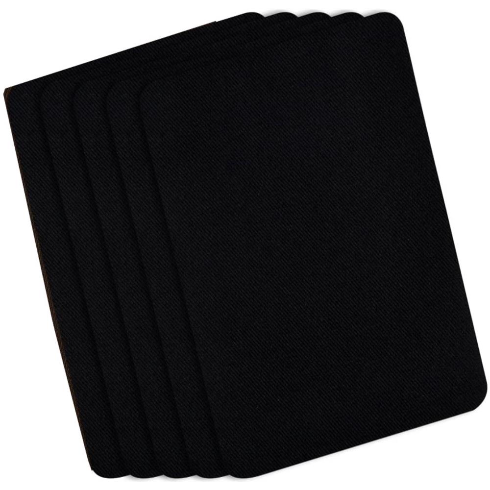 Toppe Termoadesive Della Squadra, Confezione Da 4 Black - Foto 1