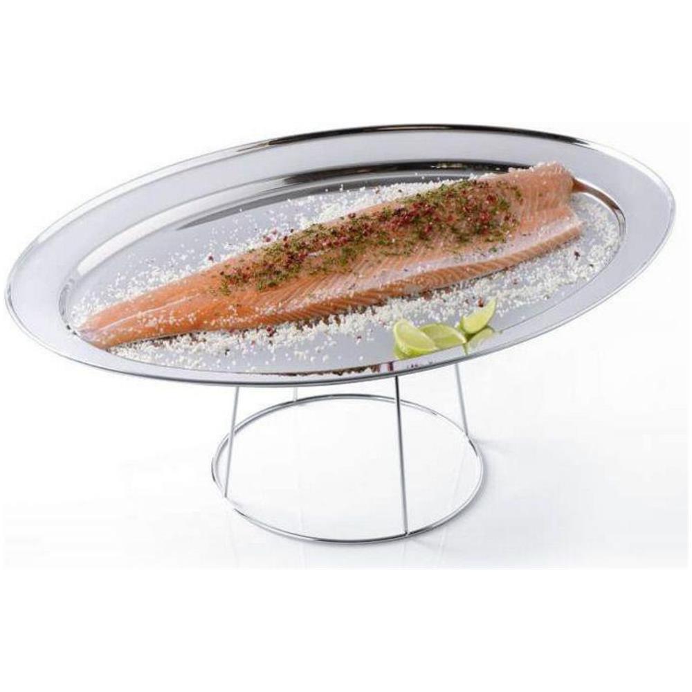 2 Vassoi Frutti Di Mare Ø 36 Cm E 2 Supporti In Acciaio Inox - Foto 1