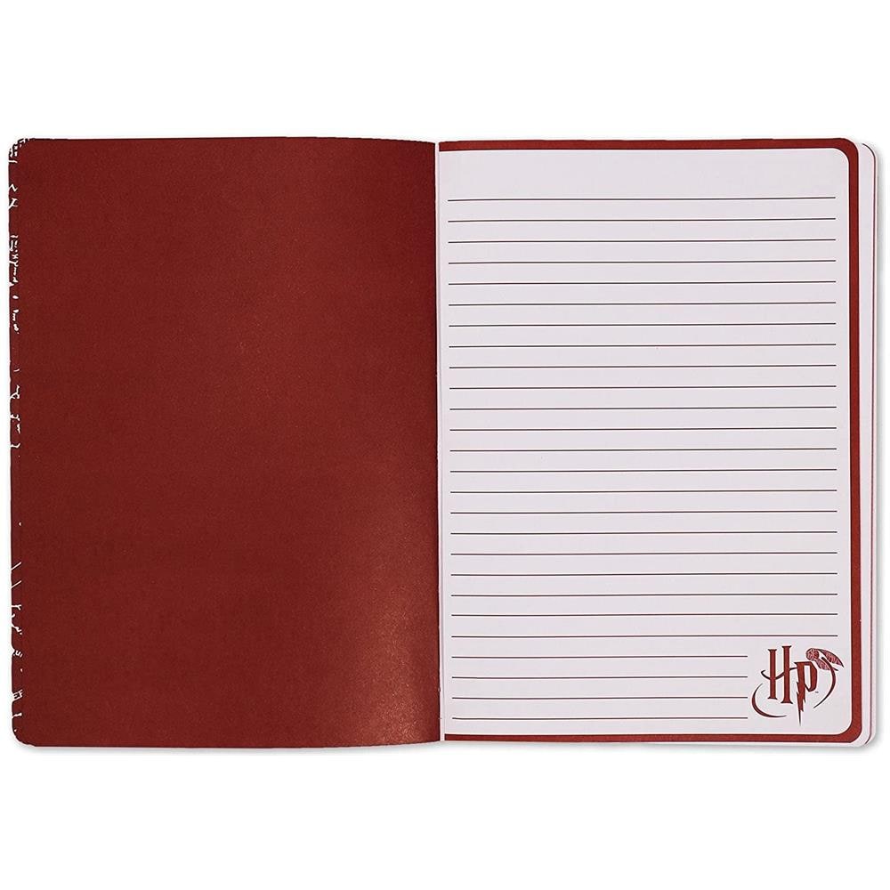 Blocco Note A5 Rigido 240 Pagine Motivo Mappa Del Malandrino, Beige - Foto 2