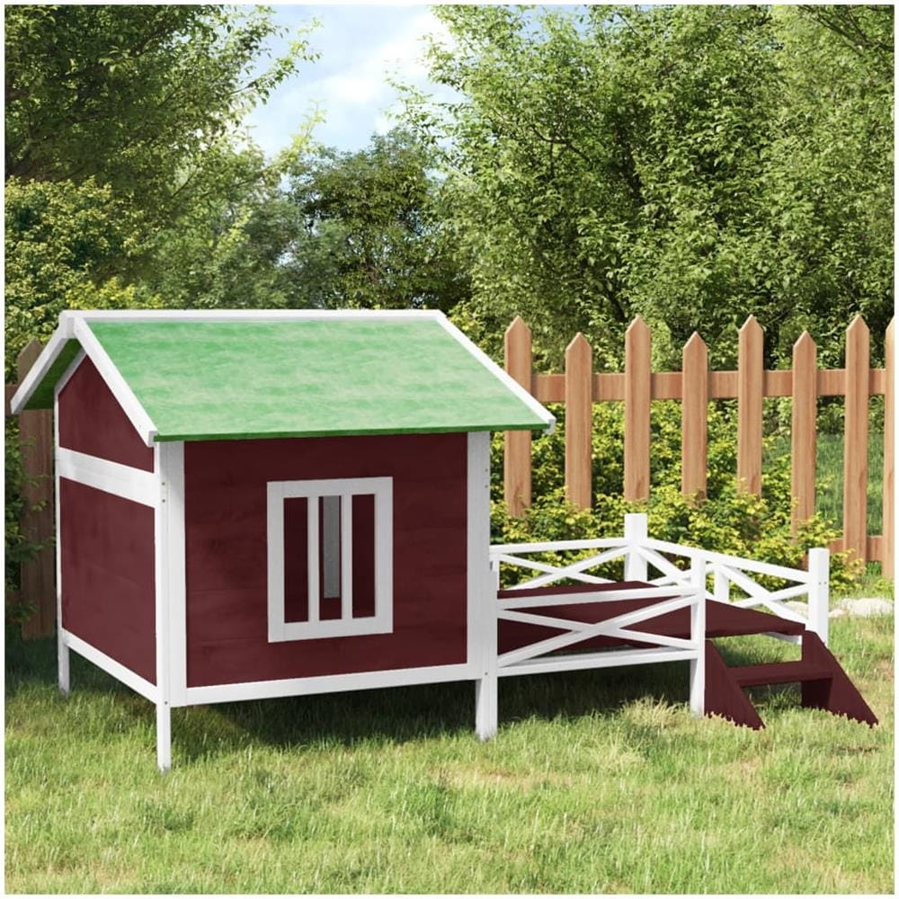 Cuccia Per Cani Moka 159x120x88,5 Cm In Legno Massello Di Pino - Foto 1
