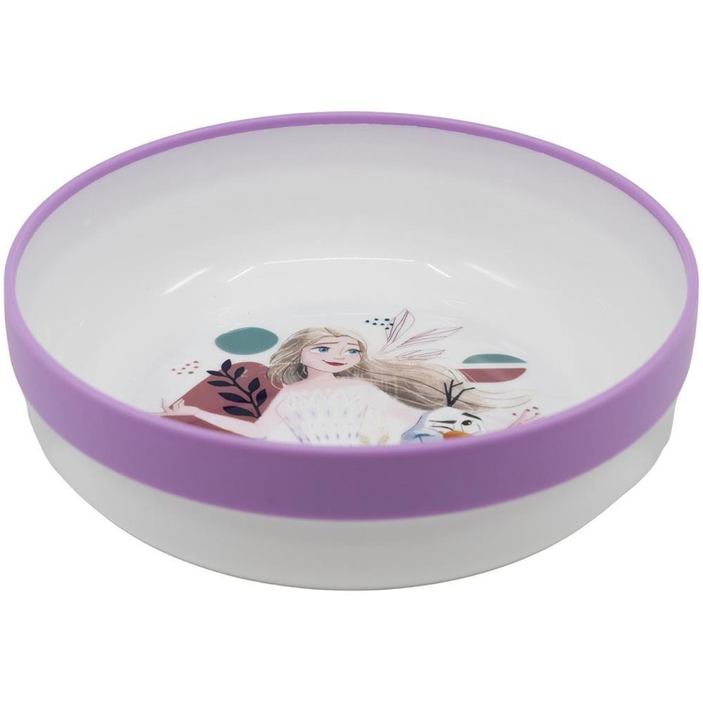 Disney Ciotola Lilla E Bianca Per Bambine In Plastica Frozen Elsa E Olaf Con Base Antiscivolo - Foto 3