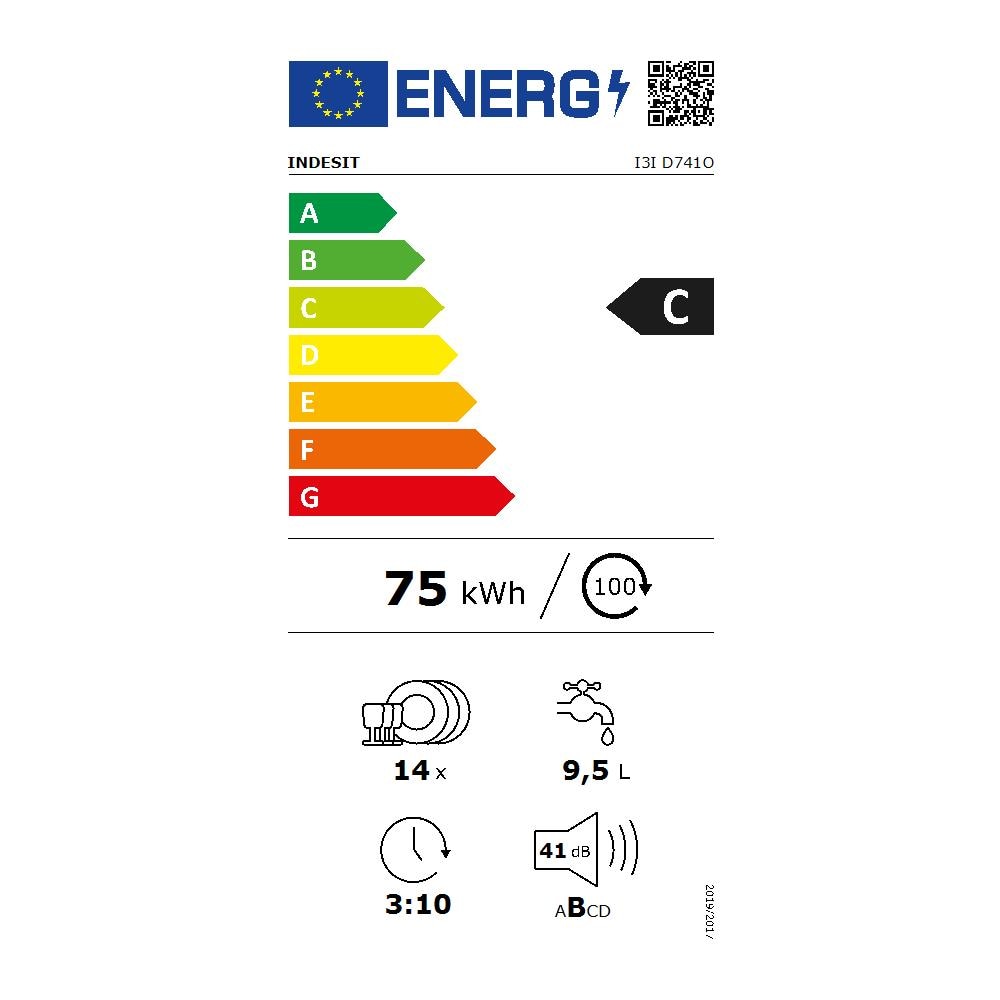 Lavastoviglie I3I D741O Capacità 14 Coperti Classe C Colore Acciaio Inox - Foto 2