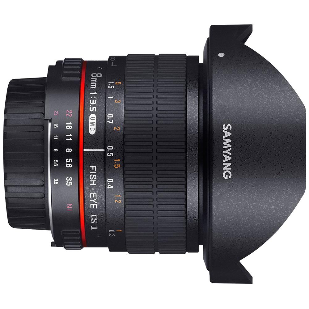 SY83NI Obiettivo Fisheye 8 mm f / 3.5 UMC CS II per Nikon - Foto 2