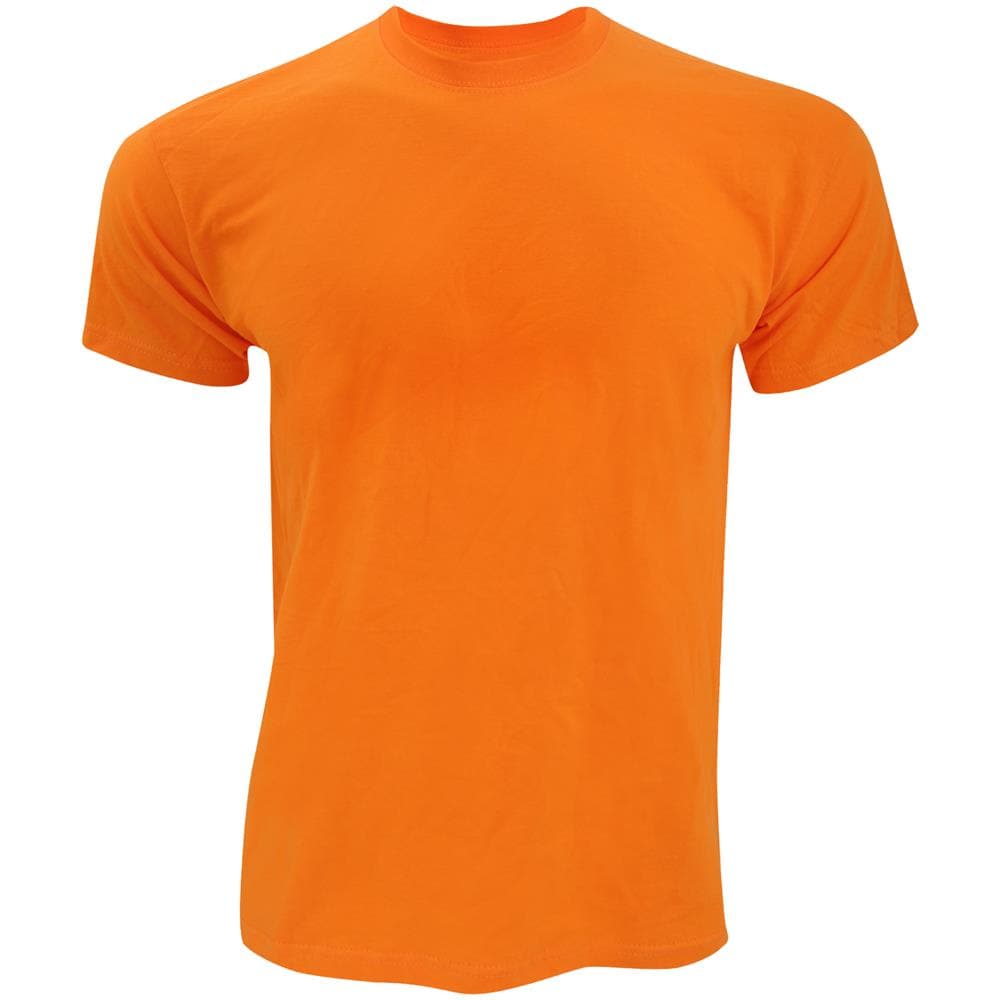 Screen Stars Maglia Tinta Unita 100% Cotone Uomo (l) (arancio)  - Foto 1