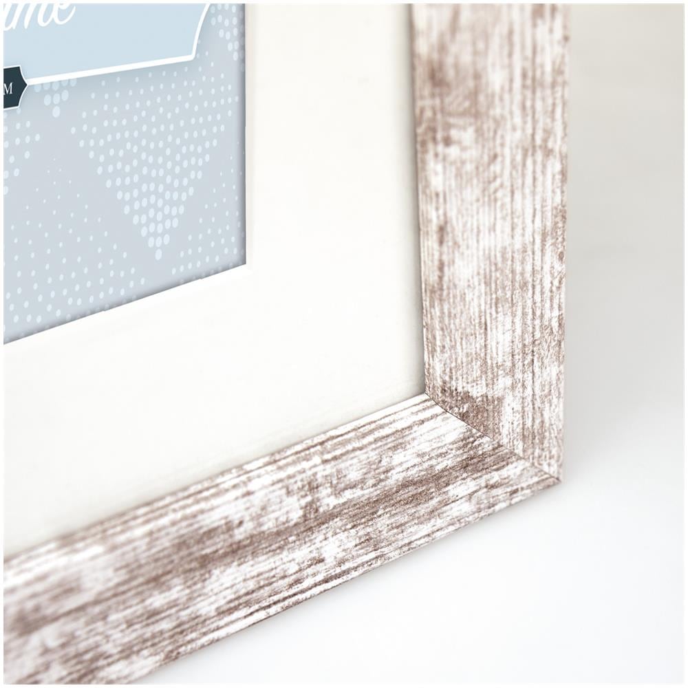 S. r. l. Nelson 6 4Q Cornice portafoto in Legno, Legno, Chabby Chic Bianco, per 4 X Immagine Formato 10 x 15 cm, - Foto 2