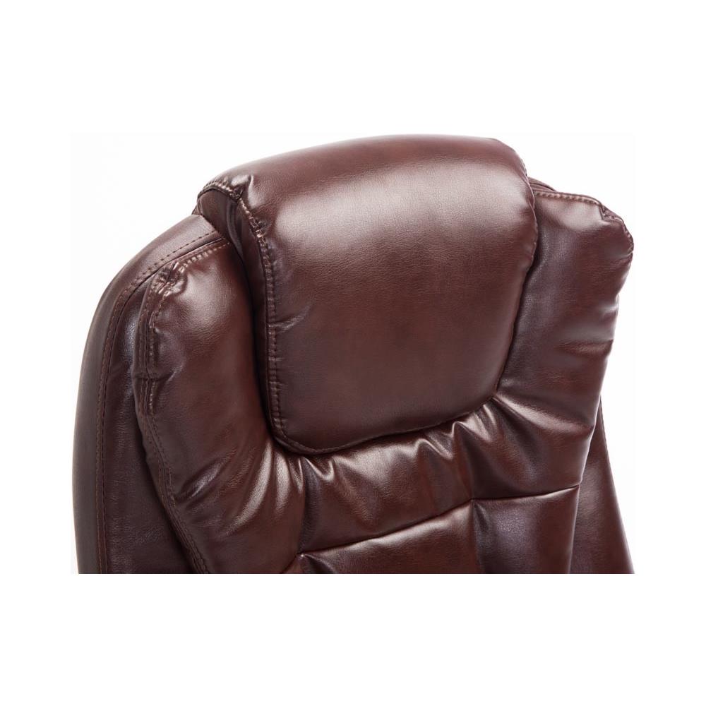 Sedia Ufficio Thor in Similpelle - Poltrona Studio Carico Max 150 kg I Sedia Pc Ergonomica Imbottita e Altezza Regolabile I Sedia da Scrivania con Ruote Antiattrito e Alto Schienale Bordeaux - Foto 5