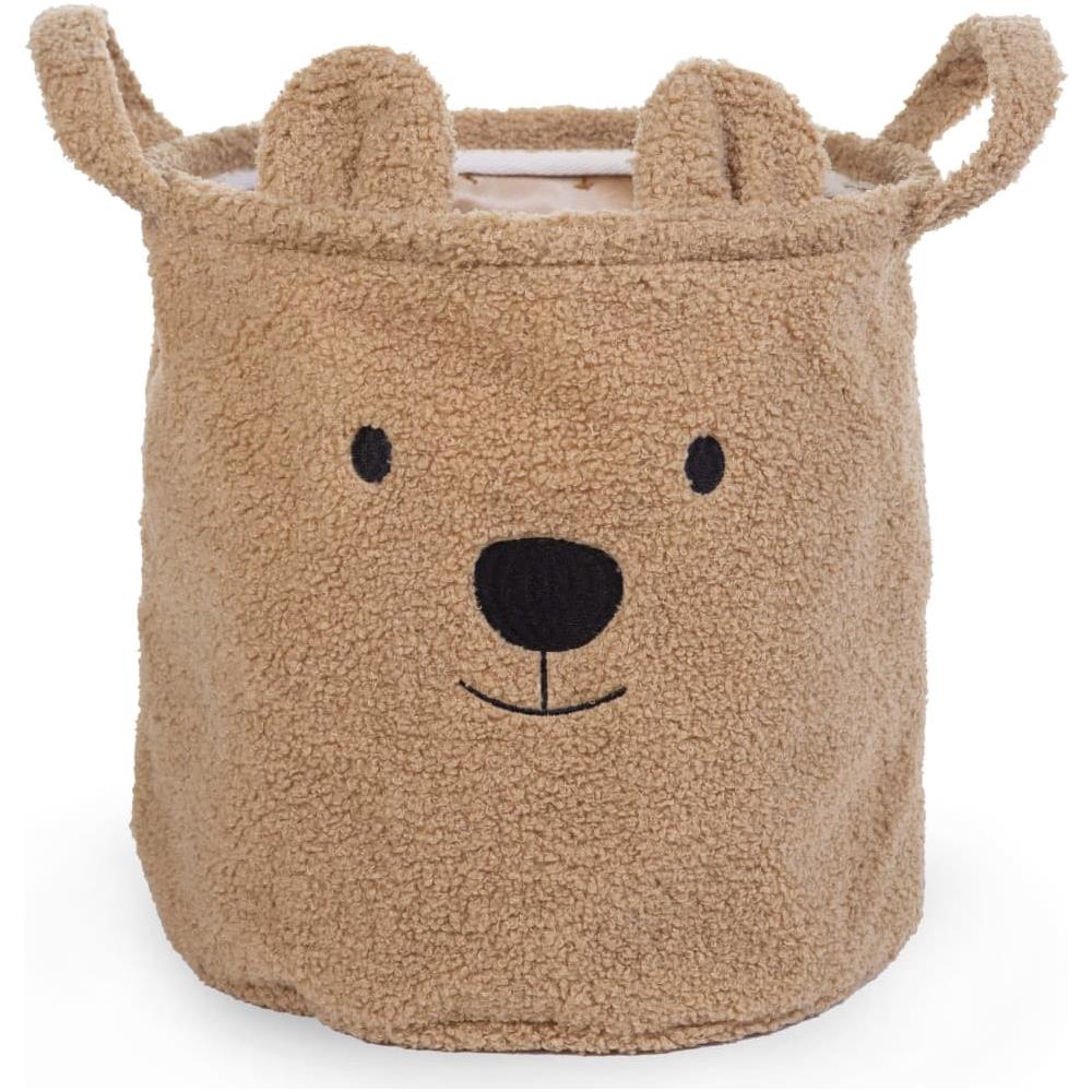 Cestino Portaoggetti Teddy 30x30x30 cm Beige - Foto 1