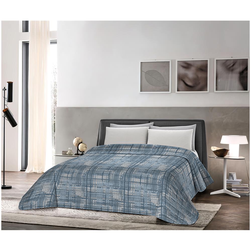 Trapuntino Mezza Stagione, Autunno - Primavera Matrimoniale 250x260 Cm Gaia Azzurro - Foto 1