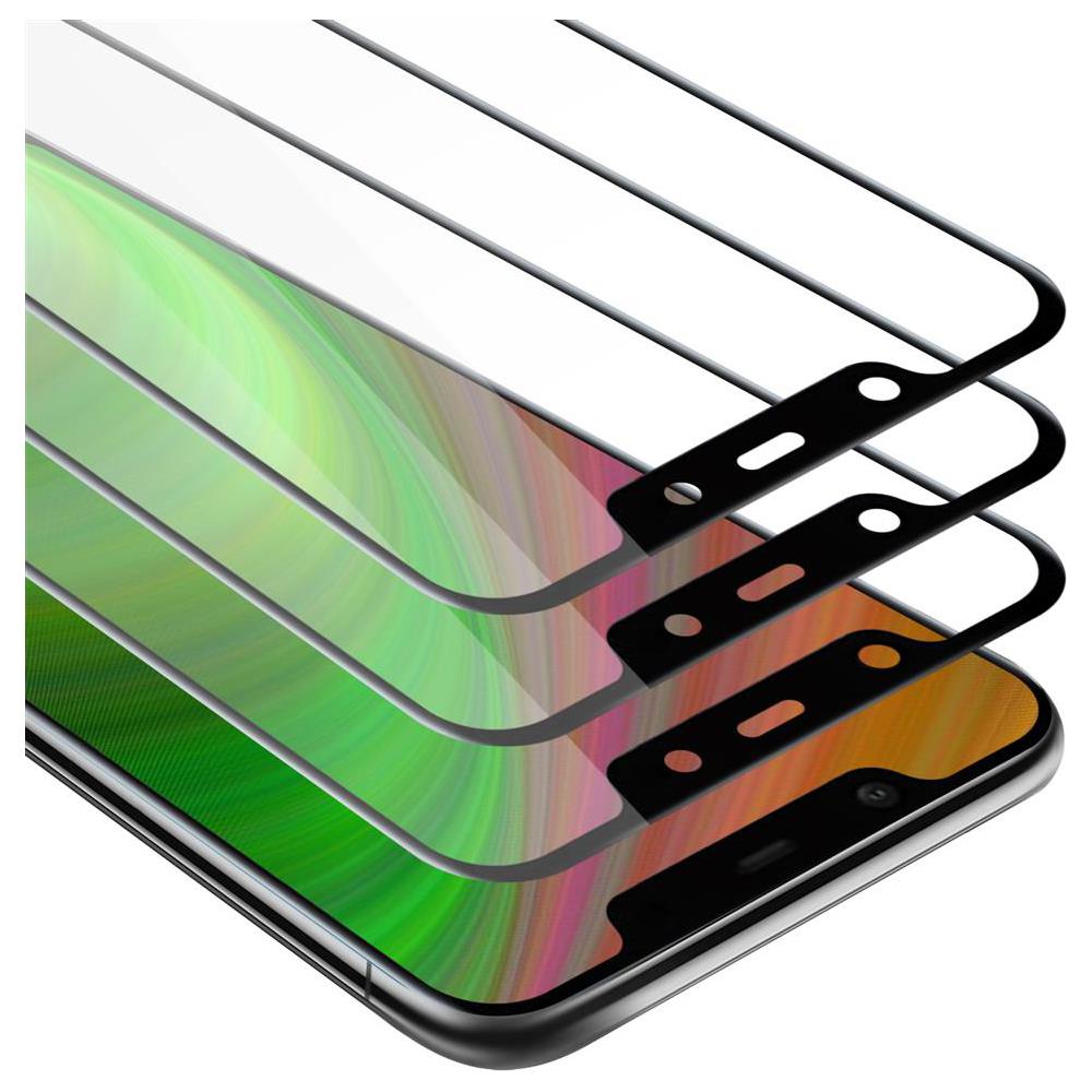 3x Pellicola Armatura A Schermo Intero Compatibile Con Nokia 7.1 Plus / X7 In Trasparente Con Nero - 3x Vetro Temperato (tempered) Di Protezione Del Display In Durezza 9h Con 3d Touch - Foto 1