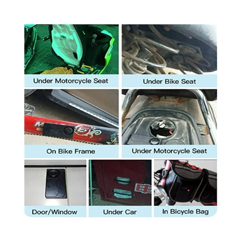 Allarme Vibrazione Wireless Con Telecomando 110 Db Black - Foto 5