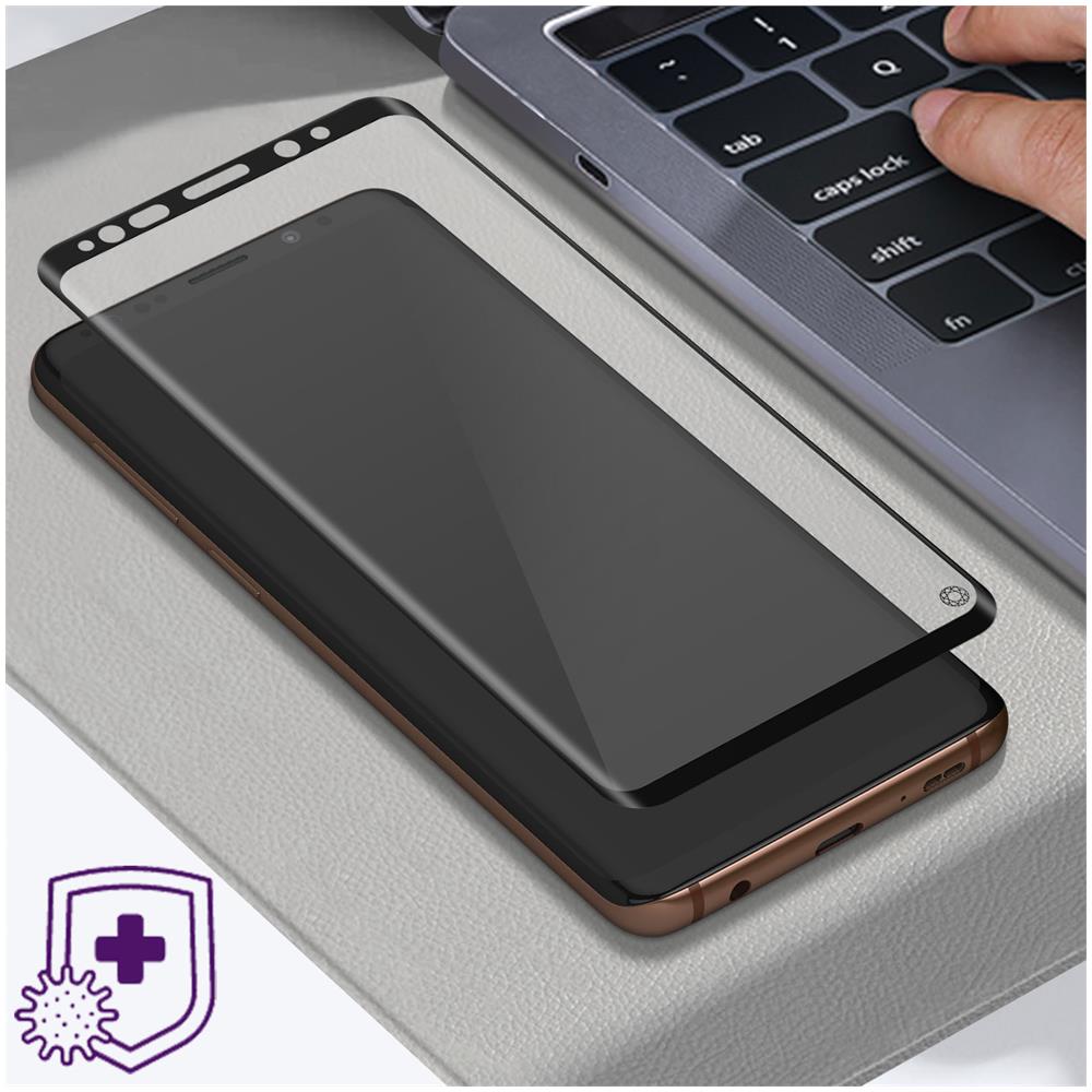 Vetro Temperato Per Samsung Galaxy S9 Plus Garanzia Vita Bordo Nero - Foto 2