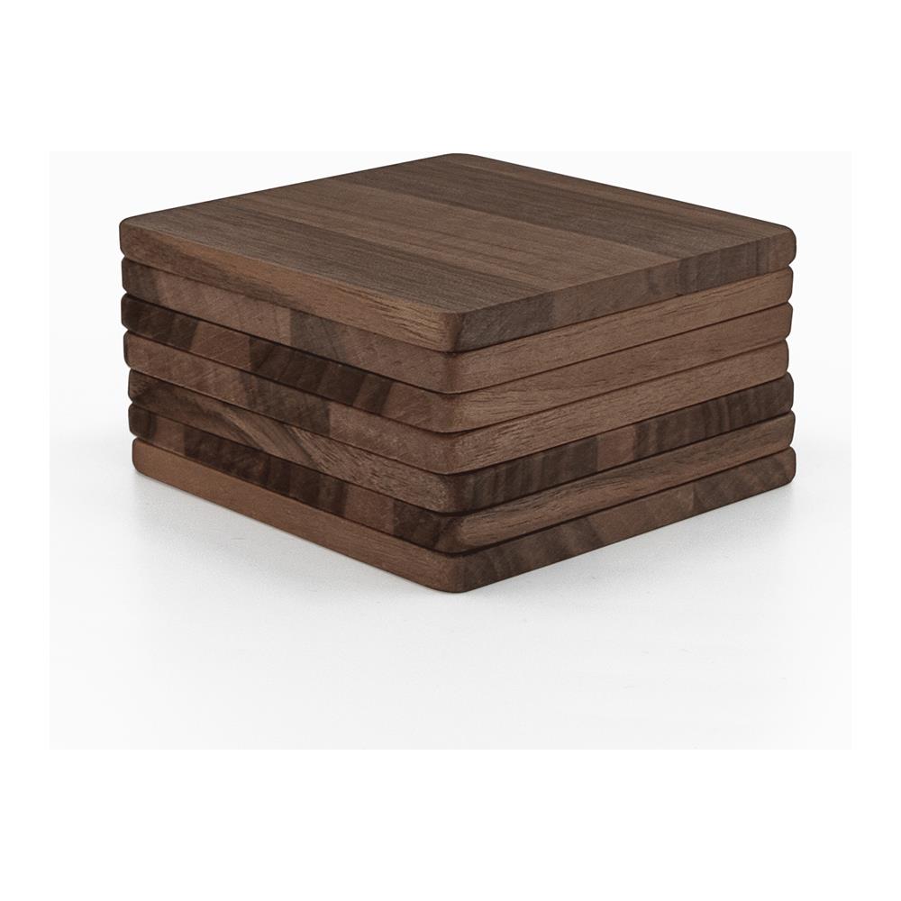 Set Di Sottobicchieri Rita Con 8 Pezzi In Legno Di Noce - Foto 8