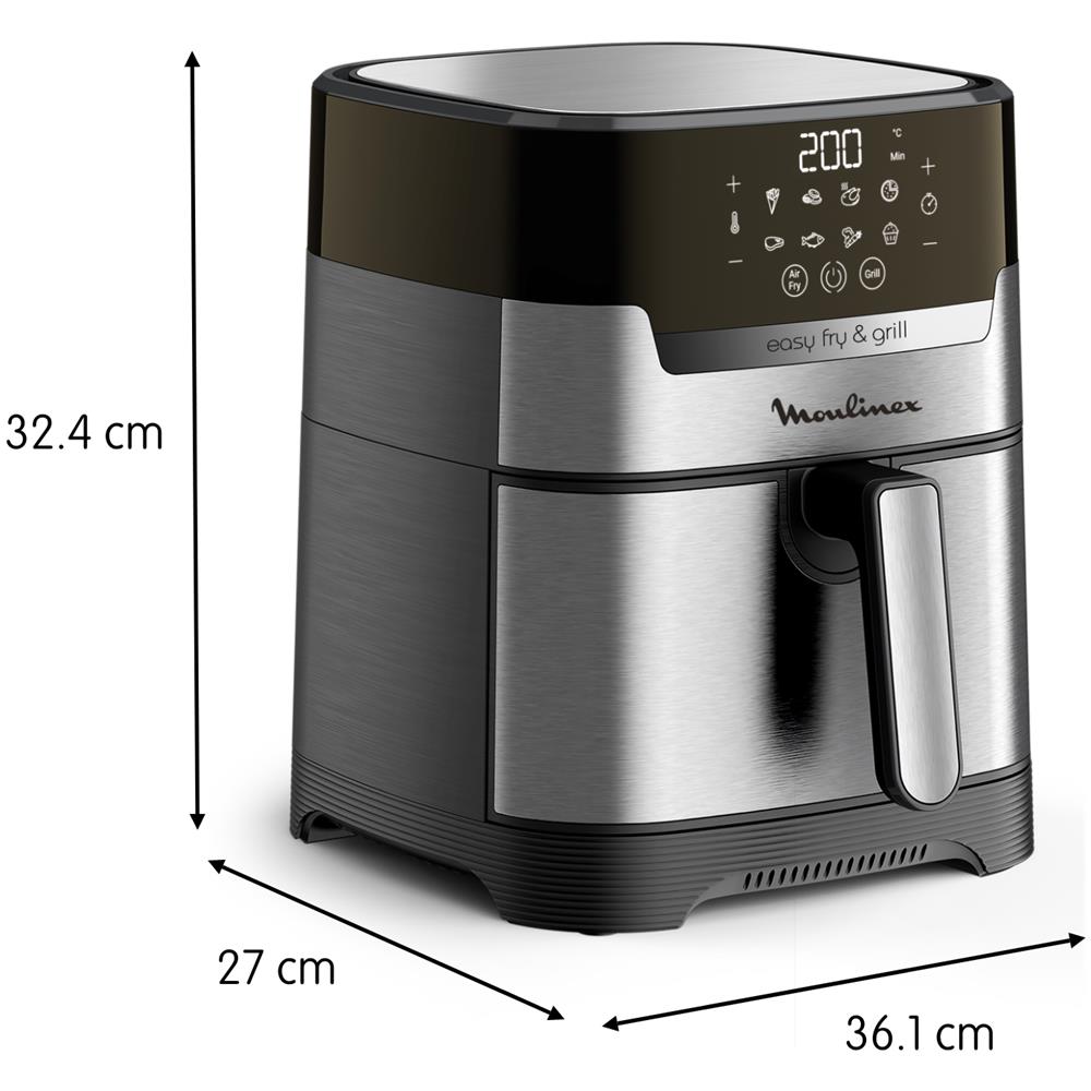 EZ505D10 friggitrice Singolo 4,2 L Indipendente 1400 W Friggitrice ad aria calda Acciaio inossidabile - Foto 12