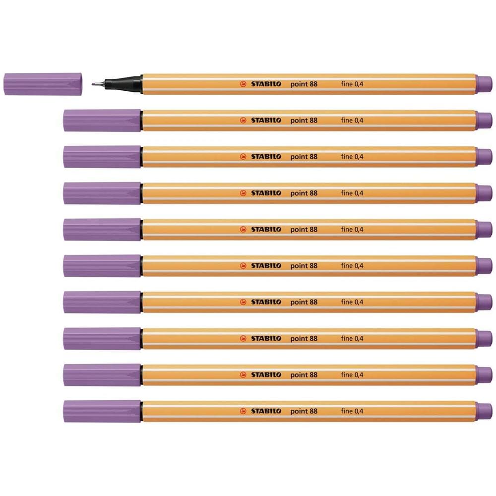 point 88 - Fineliner - Confezione da 10 - Malva Chiaro - Foto 1