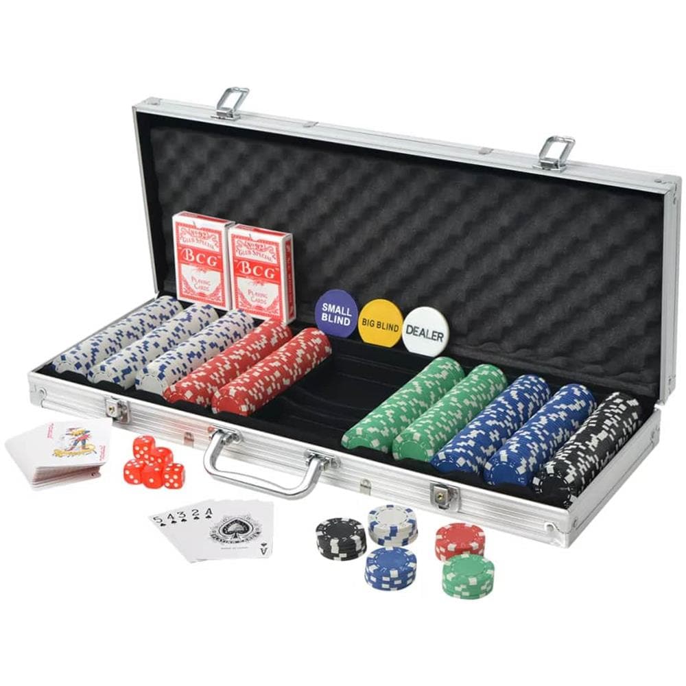 Set Da Poker Con 500 Chips Alluminio - Foto 2