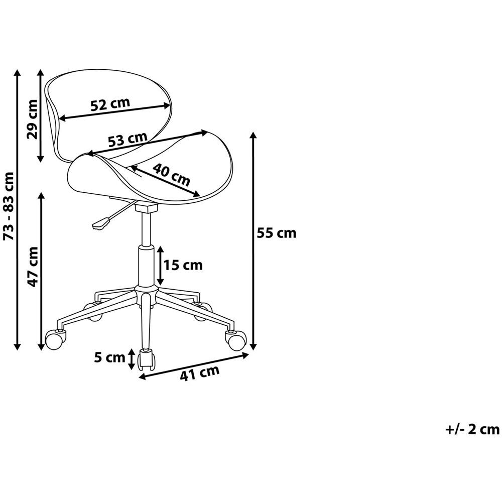 Sedia Da Ufficio In Pelle Nera Rotterdam - Foto 11