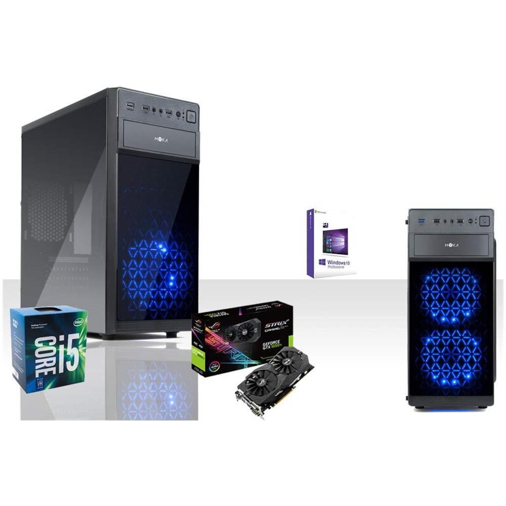 Gamma Ssd Pc Desktop Gaming Asus Gtx 1050ti 4gb Strix Ddr5 Intel I5-7400 3,5 Ghz 7°gen / windows 10 Pro 64 Bit / wifi 150mbps / hd 1tb Sata Iii / ram 8gb Ddr4 2400 Mhz / corsair 550watt 80 Plus / grafica, editing - Foto 1