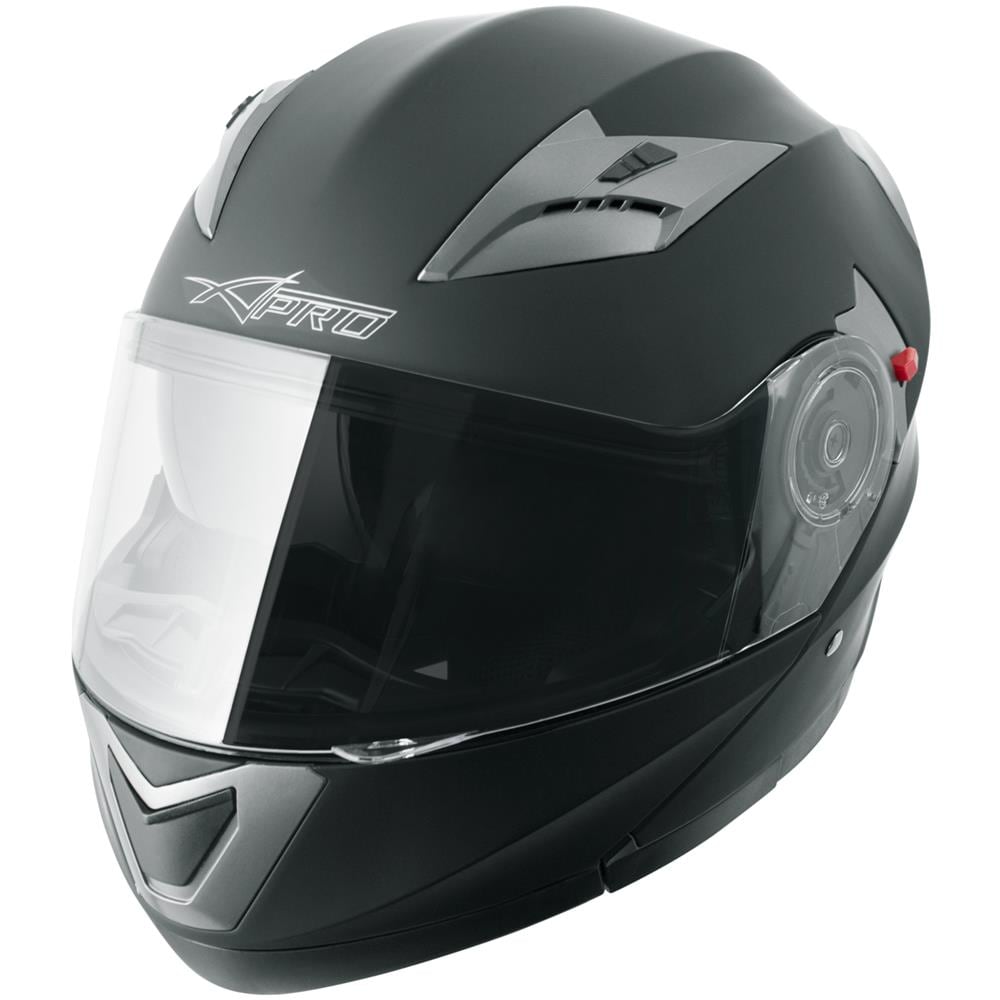 Casco Modulare Apribile Moto Touring Sport Visiera Parasole Nero Opaco Xl - Foto 2