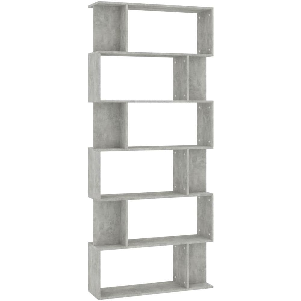 Libreria /Divisorio Grigio Cemento 80x24x192cm Legno Multistrato - Foto 2