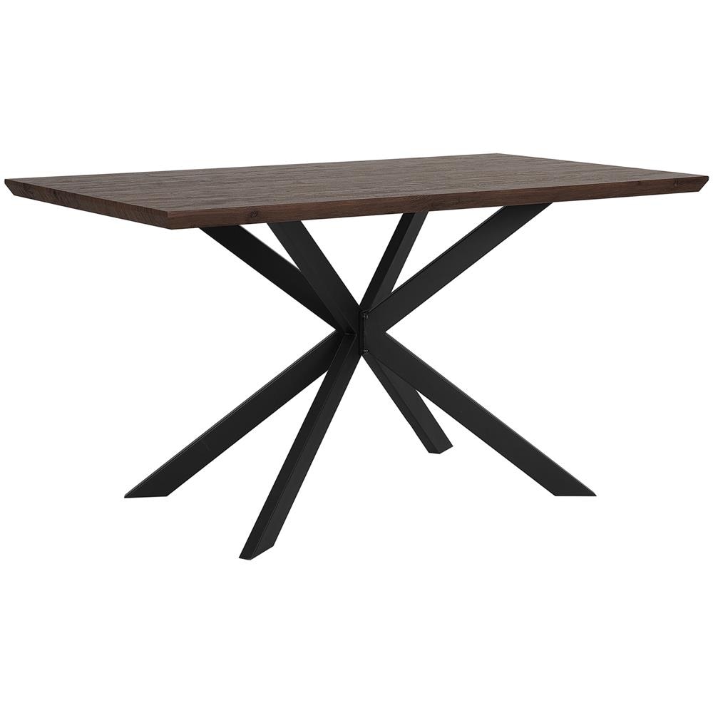 Tavolo Da Pranzo In Legno Scuro / nero 140 X 80 Cm Spectra - Foto 1