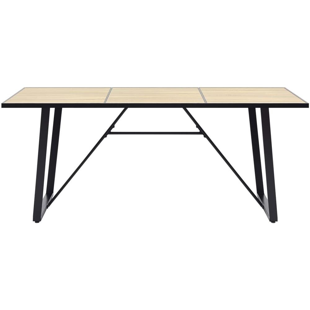 Tavolo Da Pranzo Rovere 200x100x75 Cm In Mdf - Foto 2