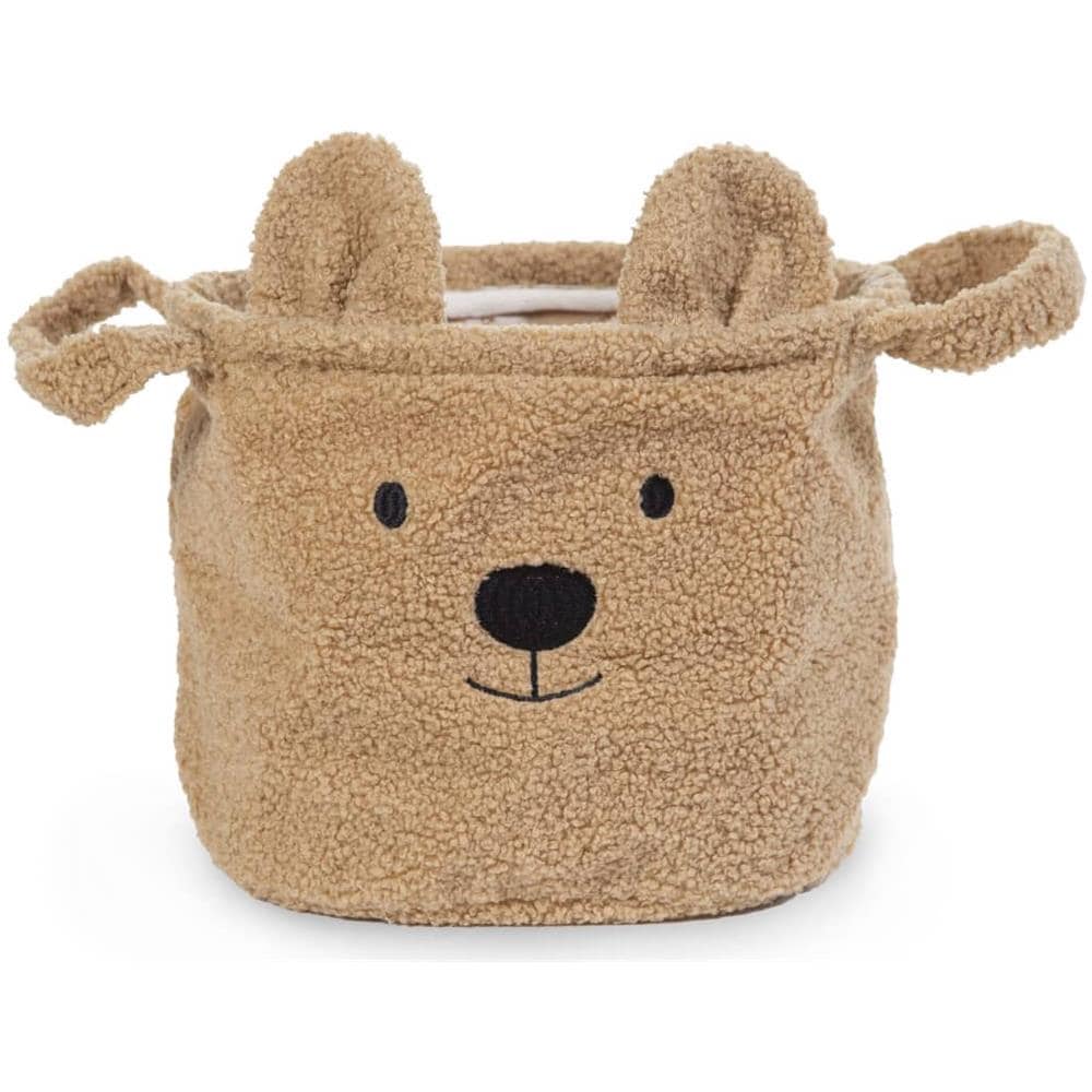 Cestino Portaoggetti Teddy 25x20x20 cm Beige - Foto 1