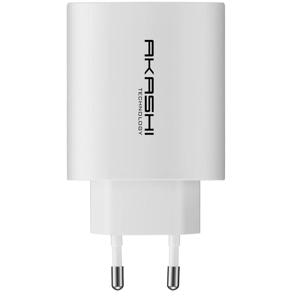 Caricatore Da Muro 38w Doppio Usb-a Qc 3.0 + Usb-c Power Delivery Bianco - Foto 2