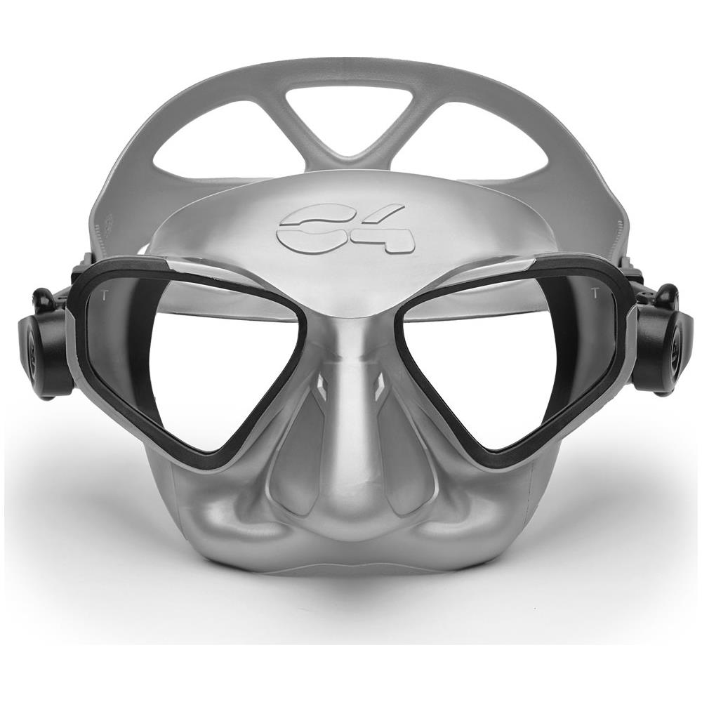 Maschera Falcon Trasparente Silver - Foto 1