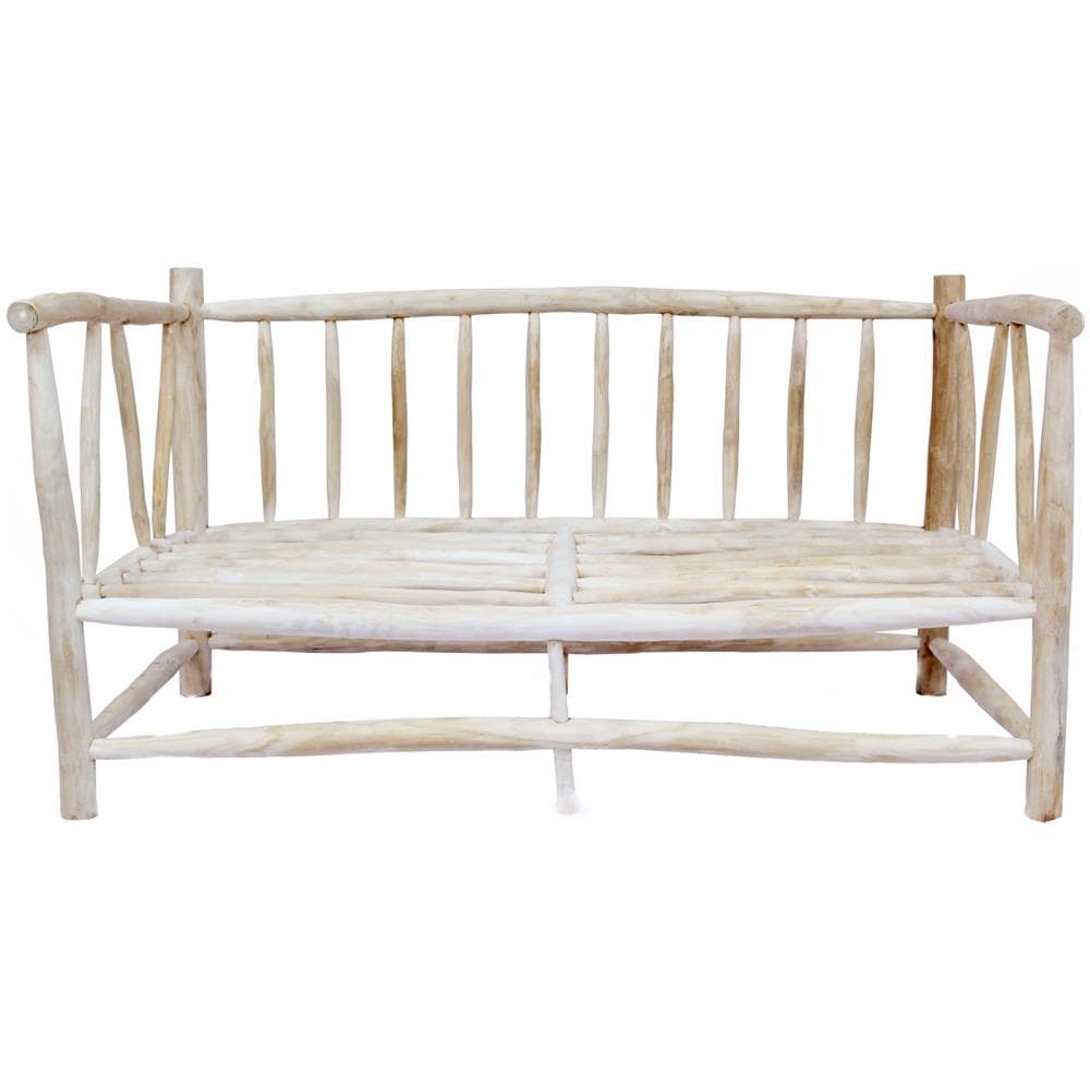 Poltrona Di Teak Con Cuscino Grigio Moa - Foto 2