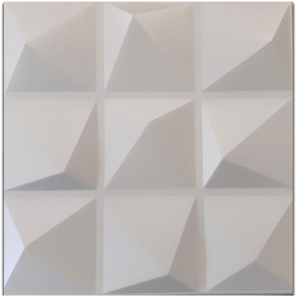 10/20mq Di Pannelli In Eps (polistirene Compatto) 3d A Soffitto O Parete 50x50x2cm Bianchi 4 Modelli - 10mq Di Piramidi - Foto 1