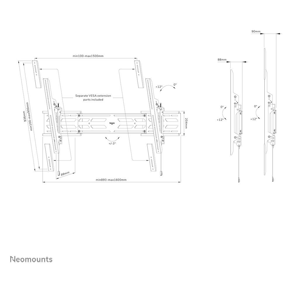 SUPPORTO A PARETE WL35S-950BL19 - Foto 19