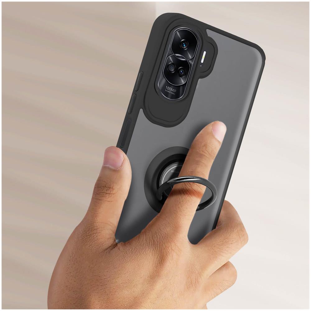 Cover Per Honor 90 Lite Anello Metallico Supporto Bordo Nero - Foto 2