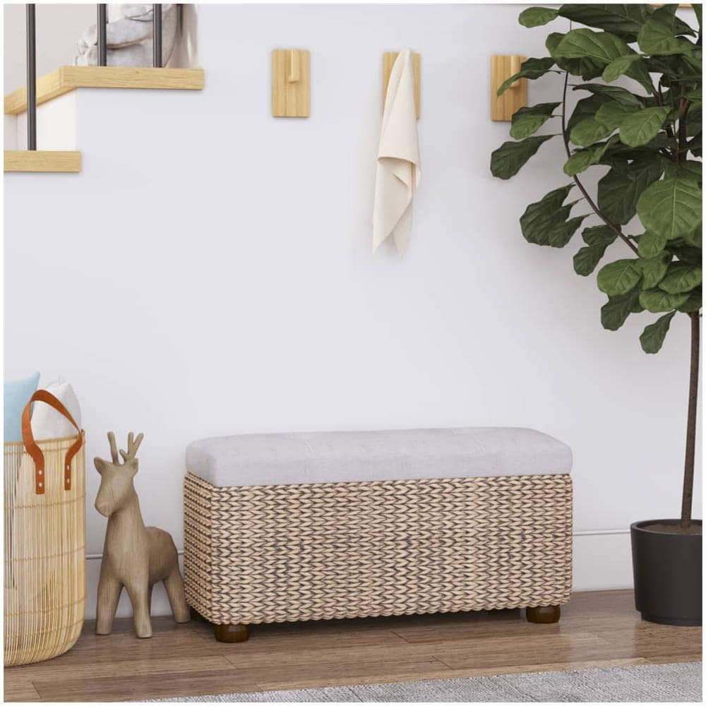 Panche Portaoggetti 2 Pz Con Cuscino Grigio 69 Cm Tifa - Foto 1