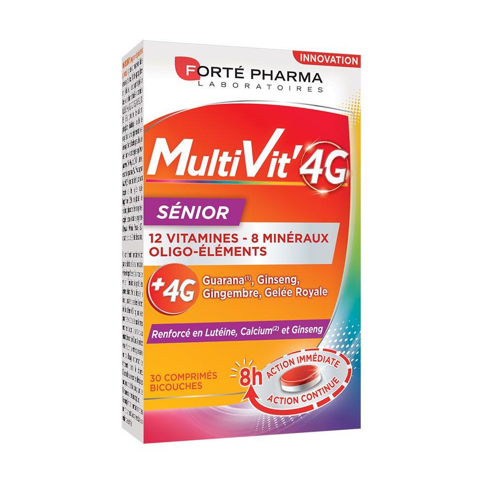 Senior Multivitaminico Arricchito Con Calcio 30 Compresse Multivit'4g - Foto 1