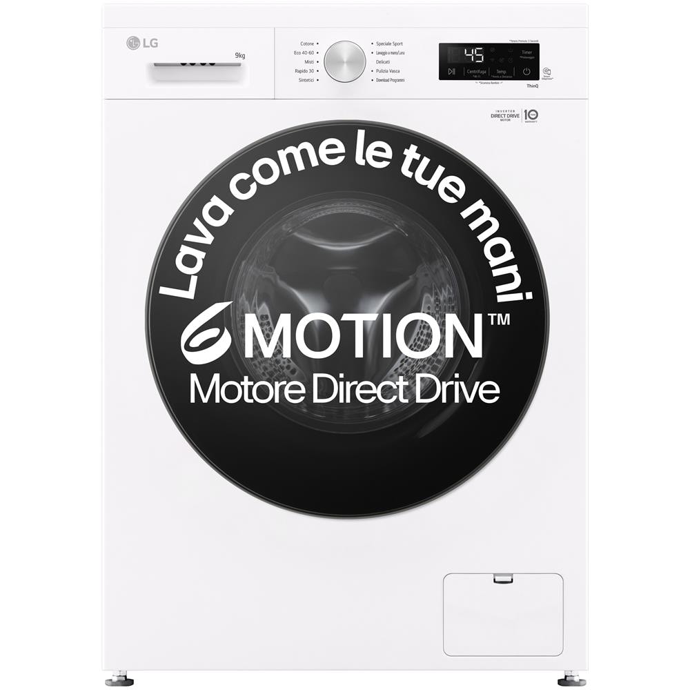 Lavatrice Standard F4NX1009NWB Bianca 9 Kg Classe A Centrifuga 1400 Giri Colore Bianco - Foto 10
