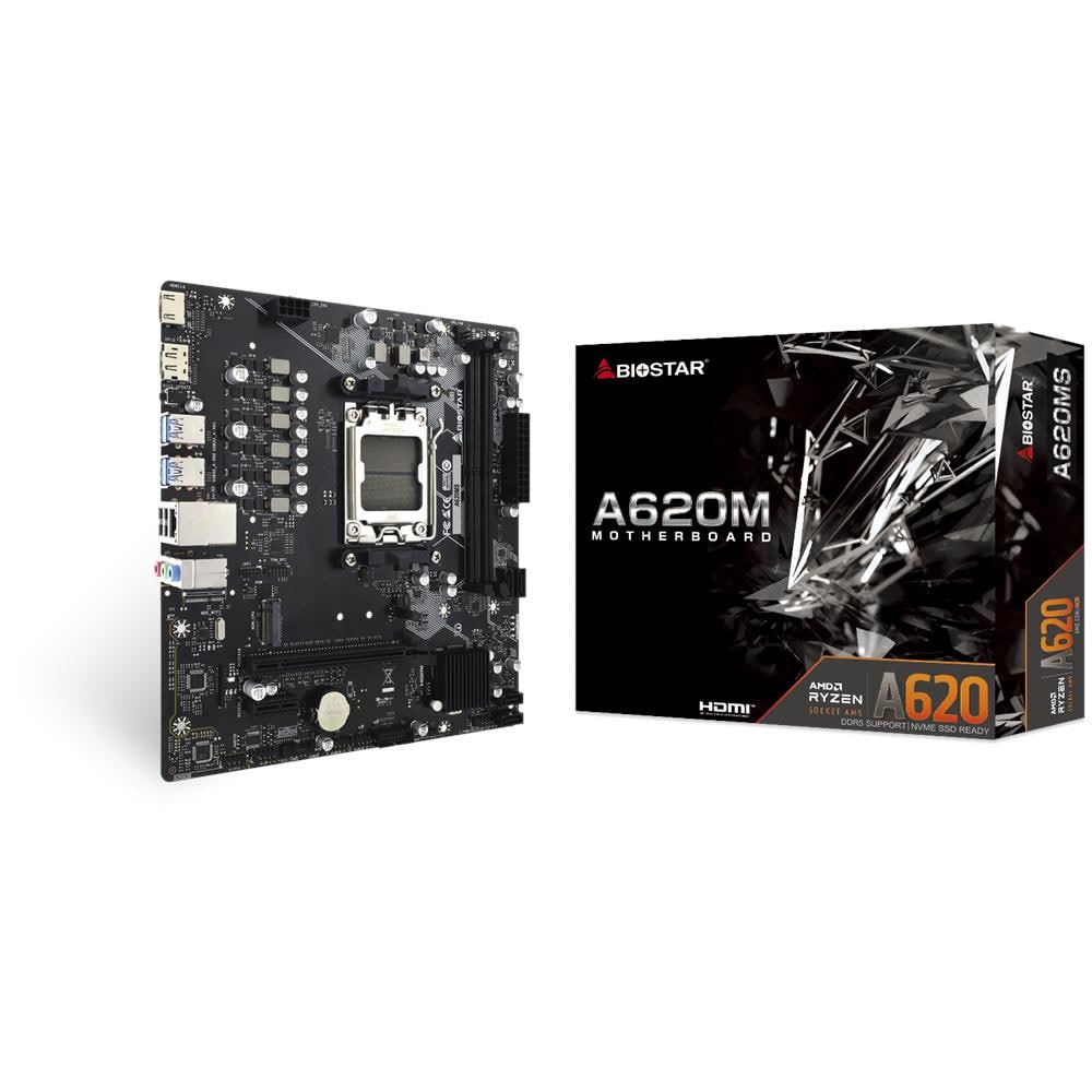 Scheda Madre A620MS Socket AM5 Chipset AMD A620 DDR5 (fino a 128 GB) mATX - Foto 1