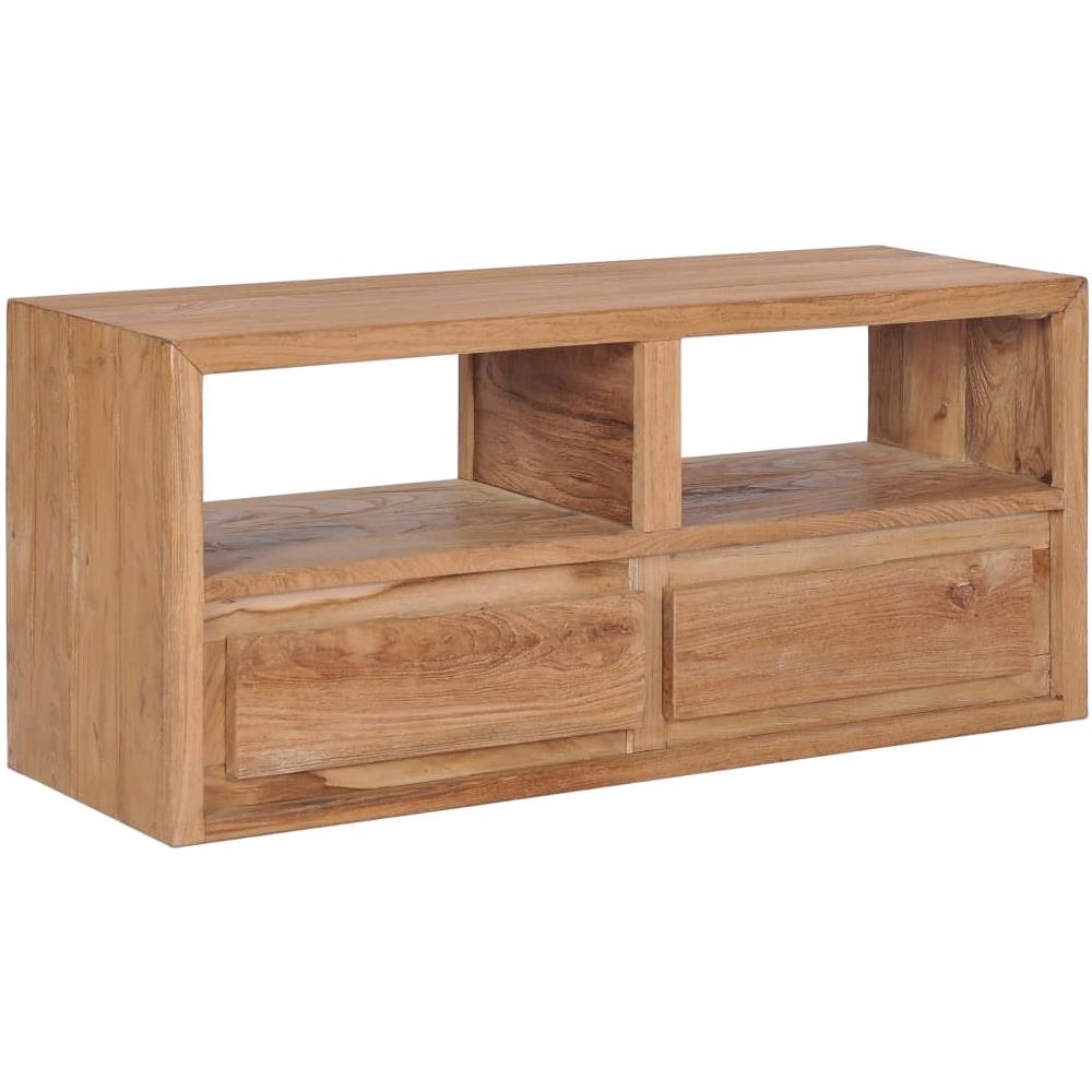 Mobile Porta Tv 90x30x40 Cm In Legno Massello Di Teak - Foto 1