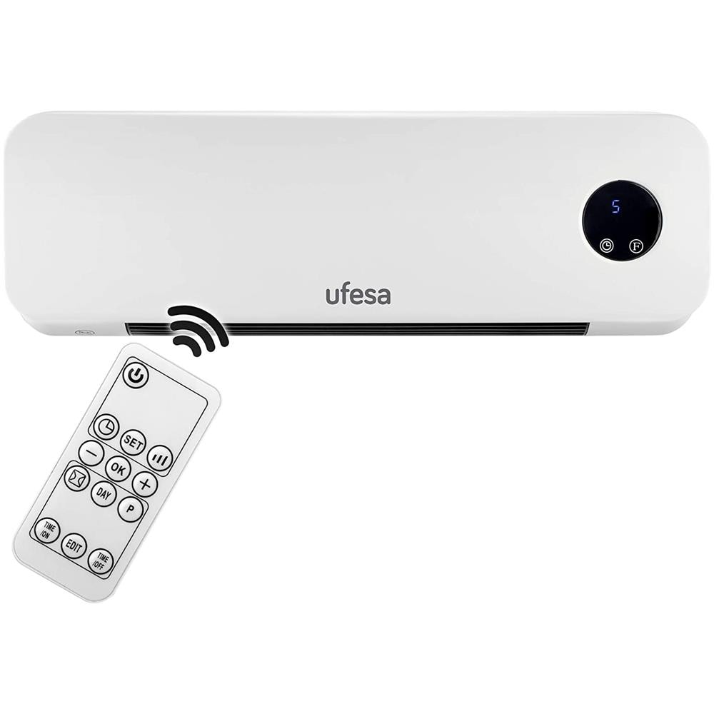 CC2000P Termoventilatore Ceramico da Parete Potenza 2000 W con Timer e Telecomando - Foto 1