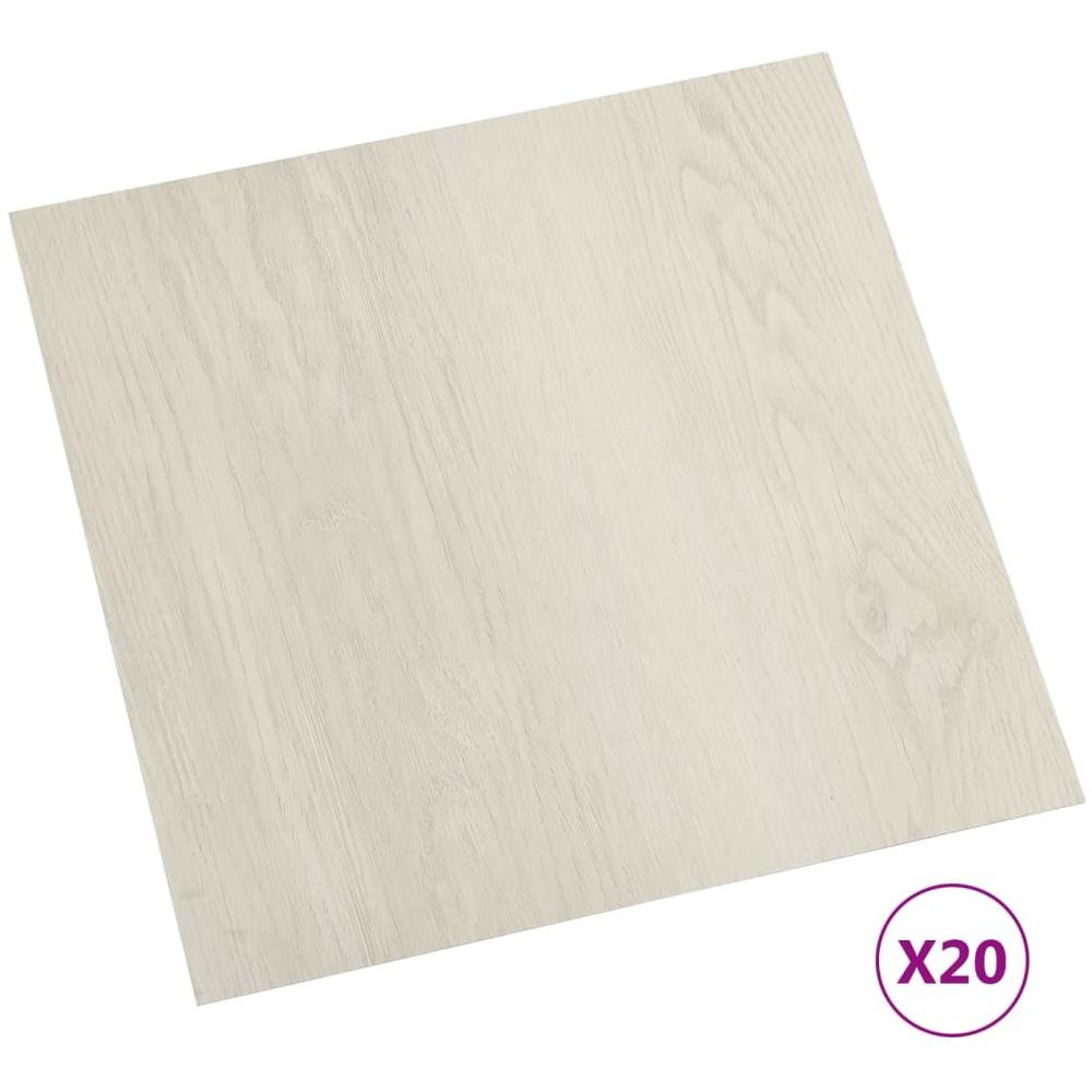 Listoni per Pavimenti Autoadesivi 20 pz in PVC 1,86 m² Beige - Foto 1