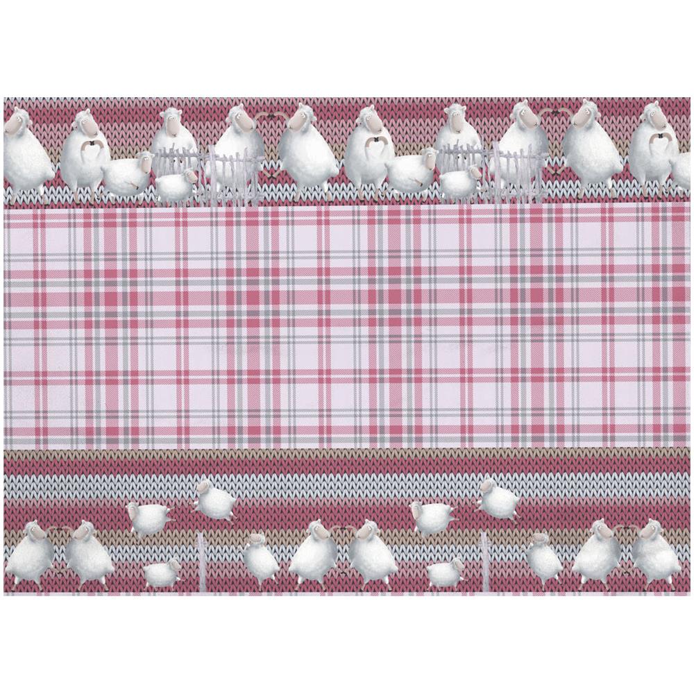 Copripiumino Sacco Piumone Pensieri Delicati 100% Cotone Disegno Pecorelle Matrimoniale Rosa - Foto 7