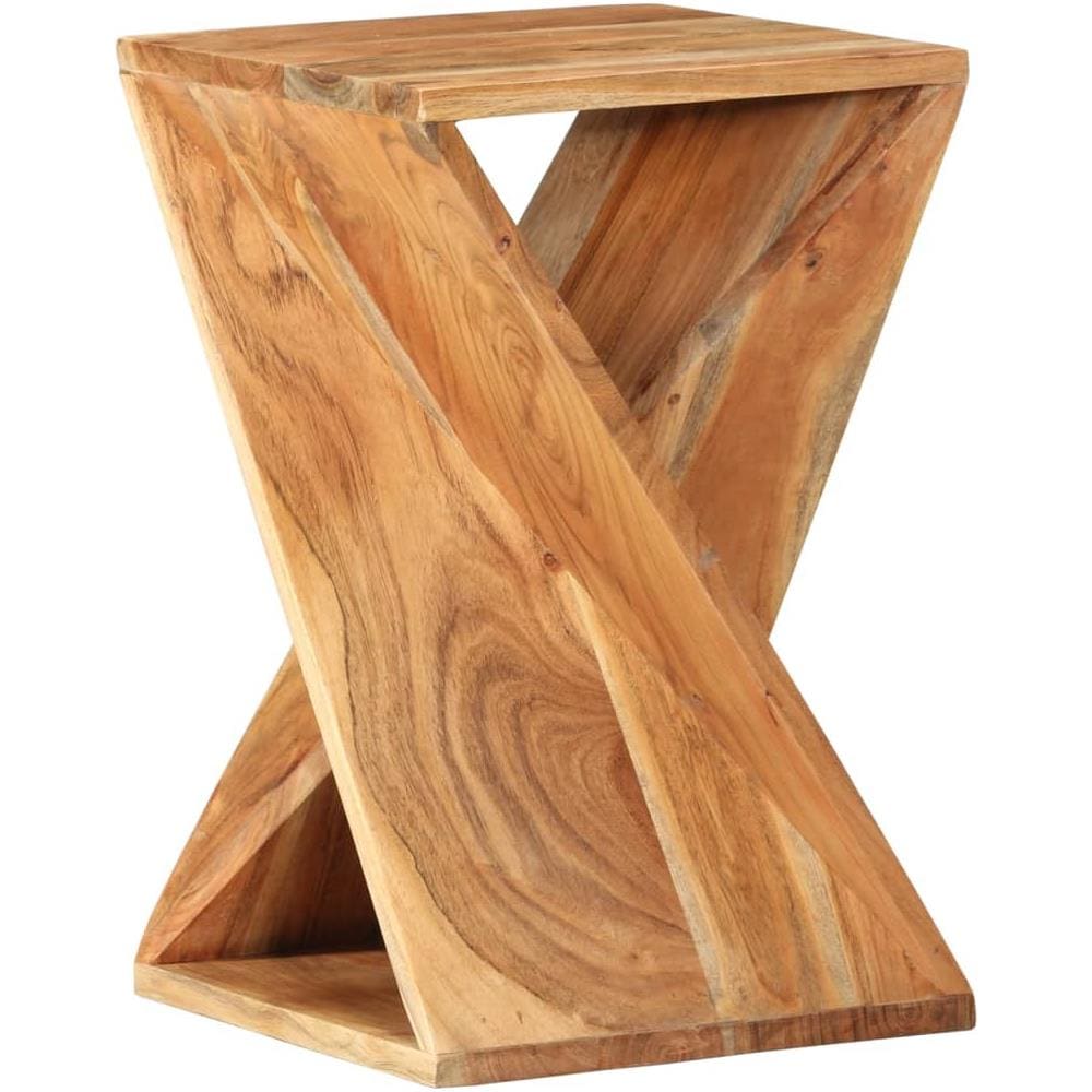Tavolino 35x35x55 Cm In Legno Massello Di Acacia - Foto 1